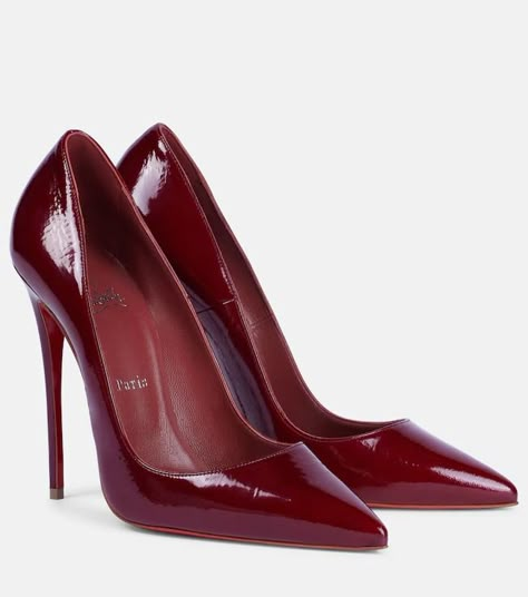 Christian Louboutin | Discover at Mytheresa So Kate Louboutin, Christian Louboutin Shoes Pumps, Goth Mom, Dangerous Beauty, Burgundy Pumps, Brooklyn Townhouse, Louboutin Online, Louboutin Kate, Christian Louboutin Kate