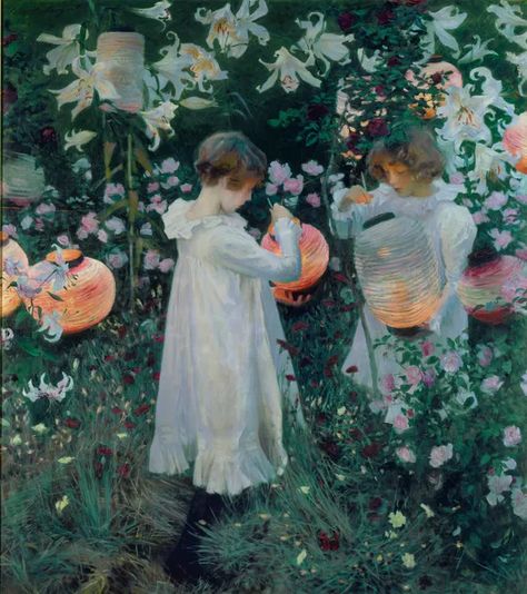 Lily Lily Rose, Carnation Lily Lily Rose, Claude Joseph Vernet, Tate London, John Sargent, Children Garden, Sargent Art, James Mcneill Whistler, John Singer Sargent