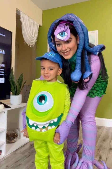 Dress up as Celia Mae and Mike for cute mom and son Halloween costumes!  click link to shop on Amazon Celia Costume, Mom And Son Halloween Costumes, Mom And Son Halloween, Mom And Son, Mom Son, Halloween 2018, Monsters Inc, Amazon Shopping, Costumes For Women