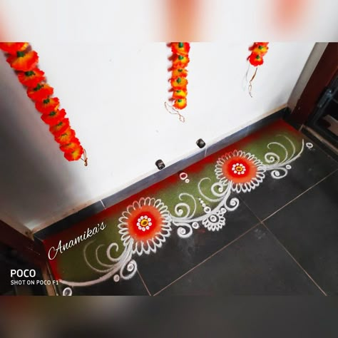 Welcome Rangoli Design Entrance, Welcome Rangoli Design, Padwa Rangoli, Rangoli Big, Welcome Rangoli, Border Kolam, Rangoli Beautiful, Diwali 2022, Indian Rangoli Designs