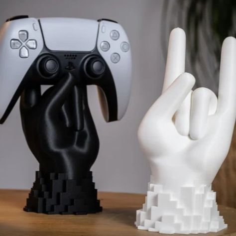 #gaming #gamingroom #playstation #xbox #kids #australia #madeinaustralia Universal Hand controller Holder For PlayStation and Xbox online order from https://www.etsy.com/au/listing/1706536416/universal-hand-controller-holder-for This universal game controller holder is ideal for your gaming room decoration , it can hold X box and PlayStation controllers , made out of PLA + , High quality super strong strength Compatible with Xbox & PlayStation: Whether you're gaming on Xbox or PlayStat... Xbox Controller Holder, Control Ps4, Control Xbox, Deco Gamer, Controller Holder, Xbox 1, 3d Printed Objects, Xbox Controller, Ps4 Controller