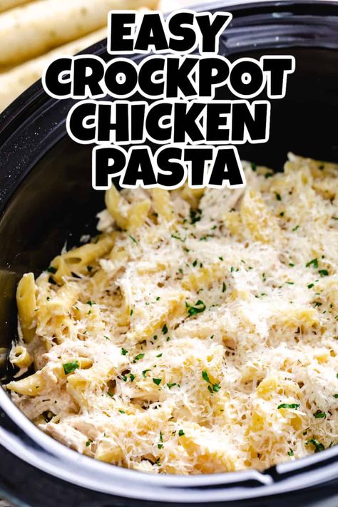 This Slow Cooker Olive Garden Chicken Pasta is a creamy dish that combines tender chicken, penne pasta, parmesan cheese, and Olive Garden dressing to create an irresistible flavor combination. Prepare it in your crockpot for an effortless meal that the whole family will love! Crockpot Food | Crockpot Dishes | Easy Crockpot | Crockpot Pasta Recipes | Pasta in the Crockpot | Crock Pot Pasta | Crockpot Chicken | Slow Cooker Chicken Pasta | Slow Cooker Chicken | Crockpot Chicken Pasta, Slow Cooker Olive Garden Chicken, Slow Cooker Chicken Pasta, Olive Garden Chicken Pasta, Pasta Crockpot, Pasta Parmesan, Olive Garden Dressing, Food Crockpot, Chicken Penne Pasta