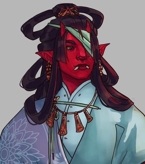 (99+) hobgoblin on Tumblr Way Of Mercy Monk, Qunari Female, Genasi Dnd, Dnd Bard, Finally Free, Half Elf, Dnd Art, The Swing, Im Back