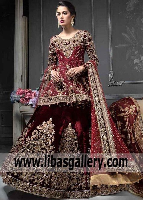 A huge range of Pakistani Bridal Wear | The best Designer Bridal Dress shops in UK, USA, Canada Wedding Dresses Pakistani, Pakistani Bridal Dress, Red Bridal Dress, Desi Wedding Dresses, Latest Bridal Dresses, Bridal Dresses Pakistan, Gaun Fashion, Pakistani Wedding Dress, 파티 드레스