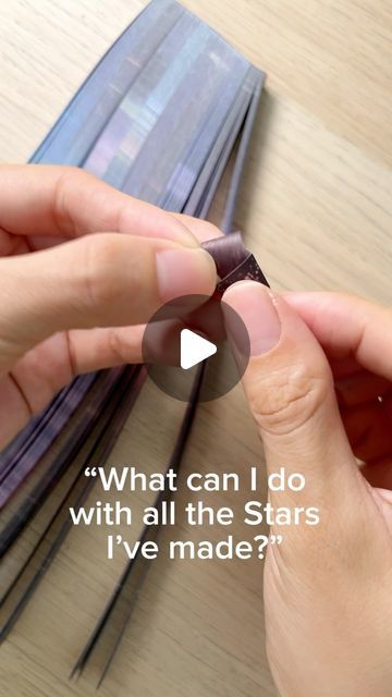 Yang Yang’s Art Space on Instagram: "One of my paper stars video went viral in another platform a while back and some actually asked what to do with the stars after making them. 

Here’s a simple idea of what to do with the Paper Stars.

Watch till the end and me know if you find this video helpful 🤗

#paperstars #papercraft #paperart #heart #diy #greetingcard #mothersday #handmadecard #stars #howtomakepaperstars #diycraft #handmadegifts #handmadecraft #starpaper" Things To Do With Paper Stars, Paper Star Crafts, What To Do With Paper Stars, Star Making With Paper, What To Do With Paper, Stars Video, Heart Diy, Stars Craft, Crochet Stars