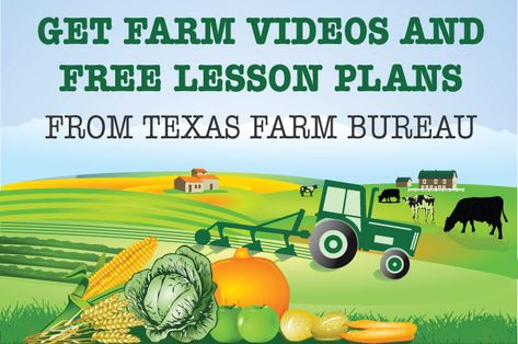 VirtualResources Agriculture Education Lessons, Ag In The Classroom, Importance Of Agriculture, Ag Education, Teacher Awards, Farm Unit, Texas Farm, Agriculture Education, Free Lesson Plans