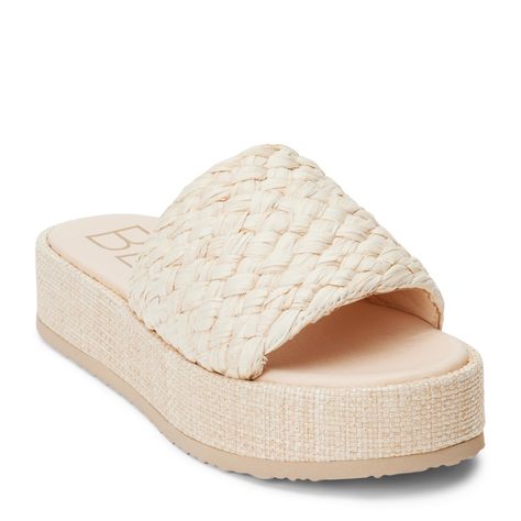 PRICES MAY VARY. Raffia upper Synthetic leather lining Padded insole Slip on style 1.5 inch platform Raffia Sandals, Athletic Sandals, Boutique Trends, Espadrilles Platform, Woven Raffia, Platform Slides, Woman Beach, Beach Sandals, Sandal Fashion