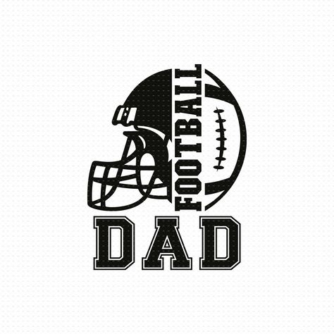 Football Cricket Designs, Free Football Svgs, Football Cups Design, Football Dad Shirts Ideas, Football Dad Shirts, Dad Shirt Svg, Football Silhouette, Football Shirt Designs, Free Football