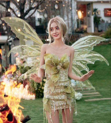 Fairy Costume Women, Angela Baby, Fairy Halloween Costumes, Hot Halloween Outfits, Fairy Outfit, 33rd Birthday, Pretty Halloween Costumes, Fairy Wedding, Fantasy Dresses