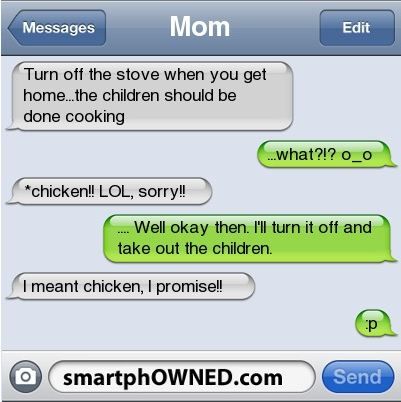 Have You Been SmartphOWNED? 13 Humorous Viral Texts Funniest Texts, Funny Autocorrect Fails, Auto Correct Texts, Funny Kid Fails, Auto Correct, Autocorrect Fails, Epic Texts, Message Mom, Meme Maker