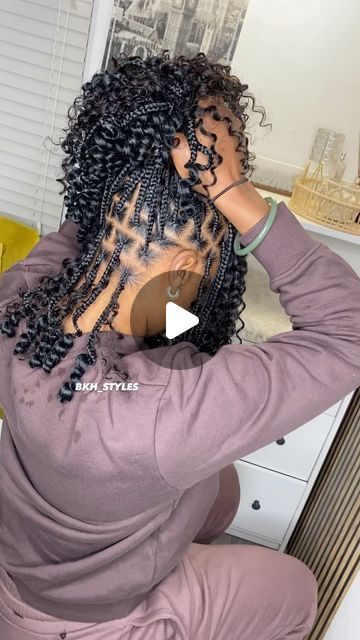 Crochet Braids Straight Hair, Curly Human Braiding Hair, Knotless Bob, Big Twist Braids Hairstyles, Crochet Straight Hair, Latest Braid Styles, Goddess Knotless, Human Hair Crochet Braids, Goddess Braid Styles