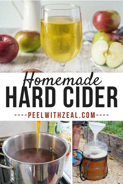 The best homemade hard cider recipe for home brewers. A dry hard cider, this 5 gallon recipe is easy to make and good for first time brewers. Make hard apple cider or hard pear cider with this recipe. How To Make Hard Cider, Gastrique Recipe, Hard Apple Cider Recipe, Diy Cider, Hard Cider Recipe, Pear Wine, Making Hard Cider, Cider Recipes, Kitchen Magick