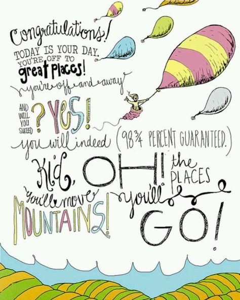 5th Grade Graduation, Barbie Quotes, Dr Seuss Quotes, Seuss Quotes, Go For It Quotes, Graduation Quotes, Preschool Graduation, Graduation Theme, Kindergarten Graduation