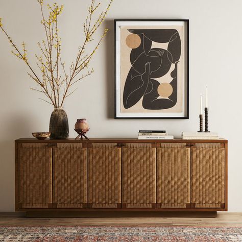 Makai Sideboard Modern Buffet Table, Brass Sideboard, Modern Buffet, Lulu And Georgia, Four Hands, Wood Light, Sideboard Cabinet, Sideboard Buffet, Buffet Table