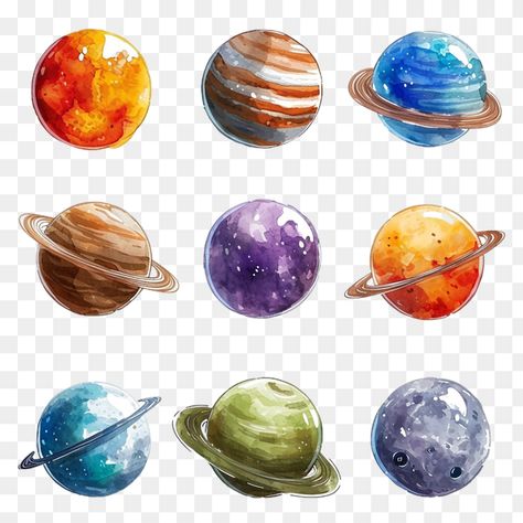 Set of Planets Clipart Beaver Clipart, Wave Clipart, Woodland Party Theme, Colorful Donuts, Super Mario Party, Girl With Brown Hair, Website Designs, Animal Clipart