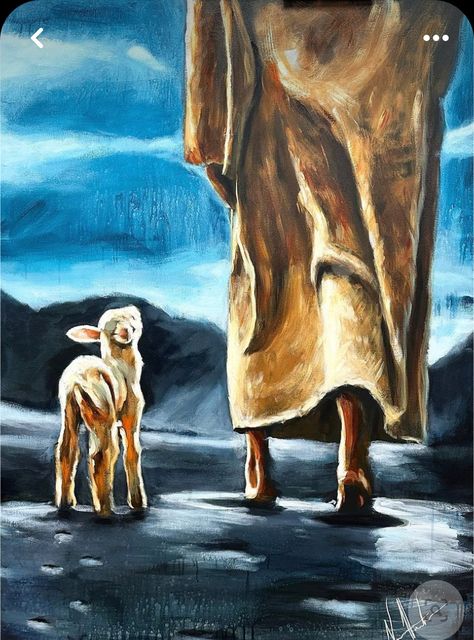 Vanessa Horabuena, Christian Art Painting, Jesus Art Drawing, Faith Based Art, Biblical Artwork, Sheep Paintings, Jesus Wall Art, Jesus Drawings, Jesus Christ Artwork