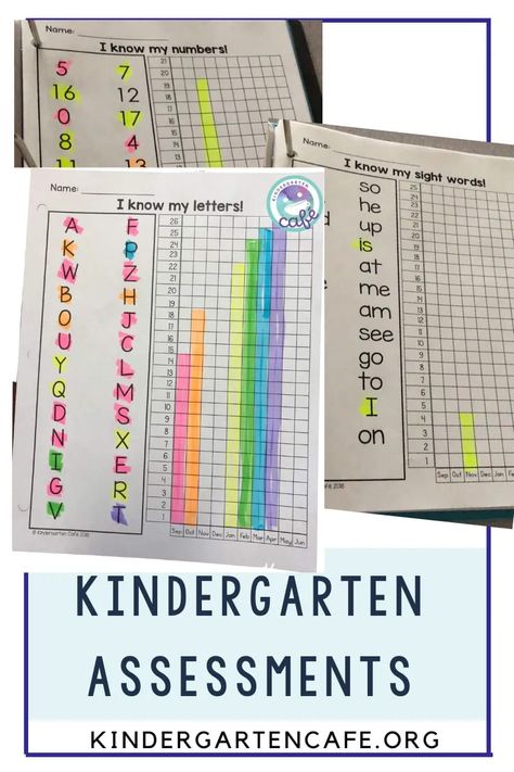 Kindergarten Grading System, Kindergarten Self Assessment Ideas, Kindergarten Assessment Free Printable, Math Assessment Kindergarten, Kindergarten Assessment Binder, Reading Assessment Kindergarten, Kindergarten Assistant, Fundations Kindergarten, Kindergarten Readiness Assessment