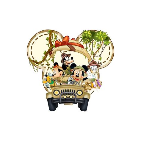 Arte Do Mickey Mouse, Disney Mignon, Custom Disney Shirts, Disney Animal Kingdom, Mickey Safari, Safari Theme Birthday, Cute Disney Pictures, Disney Images, Disney Animals