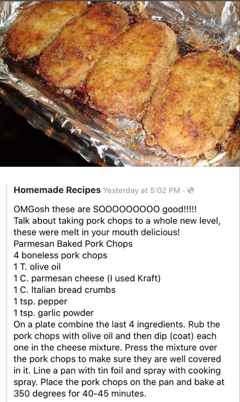 Parmesan Crusted Pork Chops Baked, Baked Pork Recipes, Parmesan Baked Pork Chops, Parmesan Crusted Pork Chops, Parmesan Pork Chops, Pork Crockpot Recipes, Pork Chop Recipes Baked, Pork Chop Dinner, Pork Recipes Easy