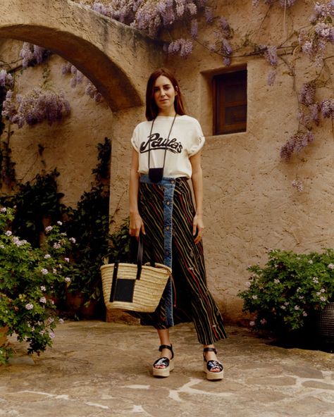 loewe Gala Gonzalez, Jonathan Anderson, Ibiza, Maxi Skirt, In Store, Boutique, Wardrobe, Pants, On Instagram