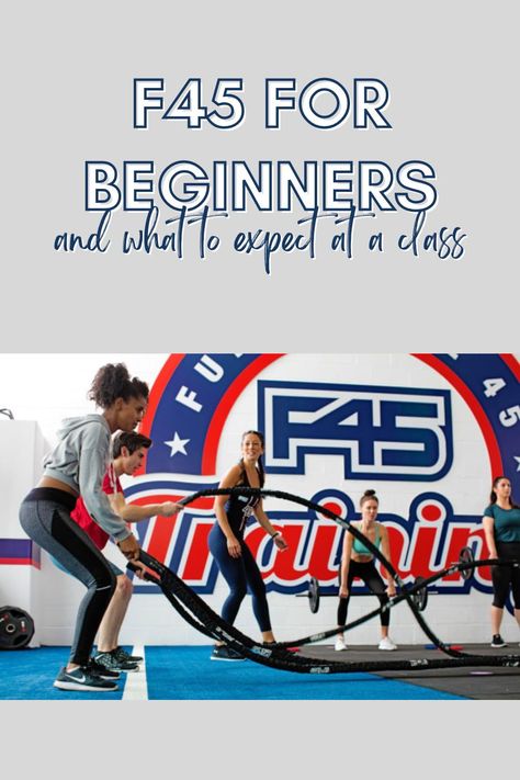 F45 is a high-intensity, 45-minute workout that challenges every muscle in your body. Learn more about the program, and tips for beginners and first-timers here. F45 Workout, Total Body Workout Routine, 45 Minute Workout, Circuit Training Workouts, Good Back Workouts, Full Body Workout Routine, Workout Routines For Women, Workout Training Programs, Workout Routines For Beginners