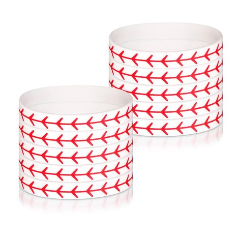 PRICES MAY VARY. Content & Size: You will receive 10 pieces of baseball bracelets, which perimeter is about 20.2cm/7.95 inch, diameter is about 6.4cm/2.52 inch and height is about 1.2cm/0.47 inch. Sufficient quantity and suitable sizes will meet your needs. Premium Material: This baseball wristband is made of soft silicone, which is reliable, elastic, long-lasting, not easy to fade and break and comfortable to wear. You can use it with confidence. Exquisite Design: These patterns on these sports Baseball Gift Basket, Baseball Bracelets, Baseball Team Gifts, Gifts For Boy, Baseball Team Gift, Baseball Bracelet, Motivational Bracelets, Women Baseball, Baseball Gifts