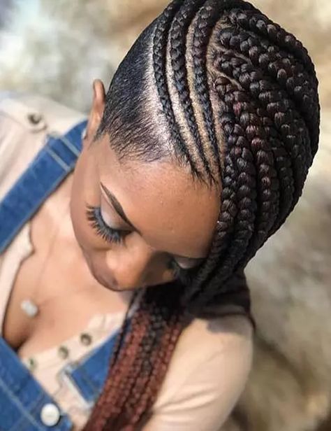 The perfect gradual lemonade braids Lemonade Braids Hairstyles, Braids With Shaved Sides, Lemonade Braids, Shaved Side Hairstyles, Shaved Hair Designs, Twisted Hair, Tapered Hair, Braided Cornrow Hairstyles, Side Hairstyles