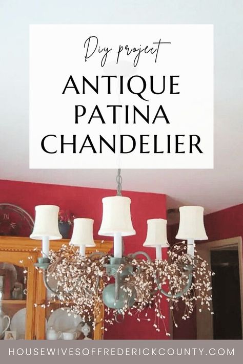 upcycling antique patina chandelier Old Chandelier Ideas, Old Chandelier Ideas Repurposed, Sustainable Diy Projects, Farmhouse Style Dining Room, Old Chandelier, Style Dining Room, Fall Leaf Garland, Upcycled Projects, Sustainable Decor