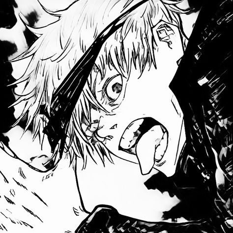 my own edit (originally colored but i made it black and white with picsart :P) Gojo Satoru, Jujutsu Kaisen, A Black, Jujutsu, Black And White, Anime, White, Black