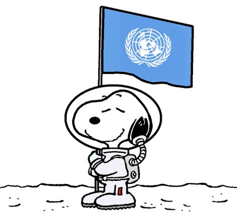 Astronaut Snoopy Planting The United Nations Flag on Mars United Nations Drawing, Snoopy Astronaut, Astronaut Snoopy, United Nations Flag, Snoopy Tattoo, Tattoo Number, Baby Wallpaper, Snoopy And Woodstock