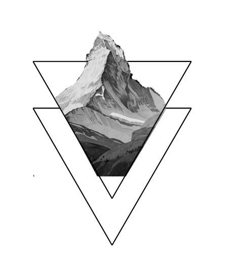 Matterhorn Tattoo, Triglav Mountain, Simple Tattoos For Guys, Geometric Nature, Mountain Drawing, Arm Band Tattoo, Mountain Tattoo, Magic Aesthetic, Waves Tattoo