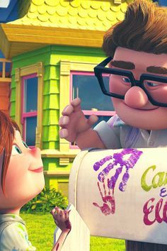 2009 - Up - Carl and Ellie Up Carl Y Ellie, شركة المرعبين المحدودة, Up Carl And Ellie, Carl Y Ellie, Up Pixar, Up The Movie, Disney Theory, Disney Up, Wallpaper Disney