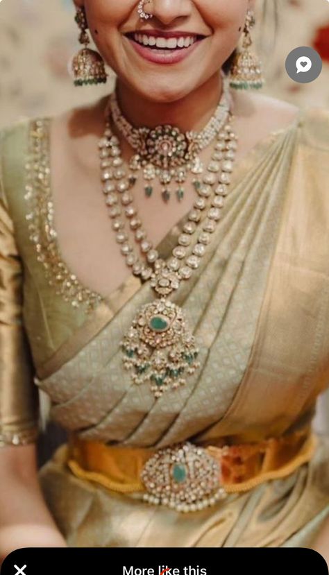 Neck Pieces Jewelry Indian, Uncut Jewellery, Fusion Jewellery, Fashionable Saree, Jewelry 2022, Gold Haram, Trendy Outfits Indian, Victorian Jewellery, Outfits Indian