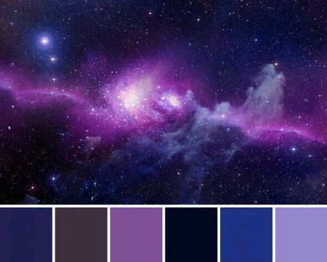 Galaxy Wedding, Galaxy Colors, Galaxy Theme, Design Seeds, Color Balance, Colour Board, 판타지 아트, Design Case, Colour Schemes