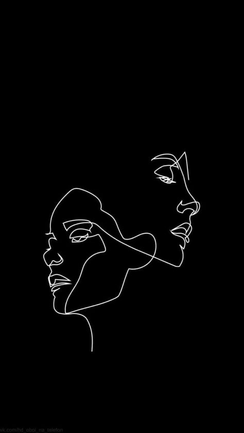 Whats Wallpaper, Siluete Umane, Black And White Art Drawing, Line Art Design, Dark Wallpaper Iphone, Outline Art, Art Wallpaper Iphone, Abstract Line Art, Phone Wallpaper Images