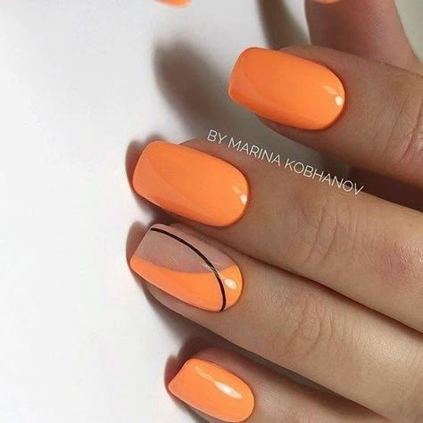 Pretty in orange | Orange acrylic nails, Stylish nails art, Cute gel nails Orange Acrylic Nails, Orange Nail, White Tips, Cute Gel Nails, Summer Acrylic Nails, Short Acrylic Nails Designs, Orange Nails, Classy Nails, Pretty Acrylic Nails