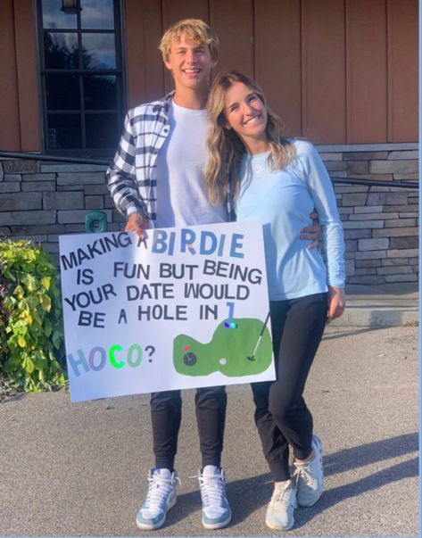 Cactus Hoco Proposal, Golf Dance Proposal Ideas, Hoco Proposals Ideas For Him Golf, Sadie Hawkins Proposals Golf, Golf Theme Hoco Proposal, Hoco Golf Proposals, Golf Poster Ideas, Hoco Proposals Ideas Golf, Homecoming Proposal Ideas Golf