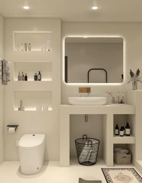 Adu Ideas, Small Bathroom Organization, Bathroom Decor Luxury, Bad Inspiration, Aesthetic Bathroom, Bathroom Design Decor, Dream House Rooms, Bathroom Inspiration Decor, Minimalist Room