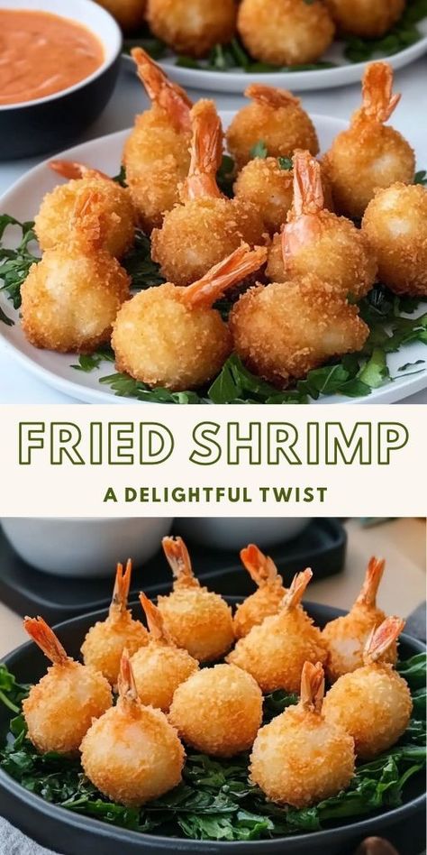 Super Crunchy Fried Shrimp Balls Ingredients: For the Shrimp Balls: 15-18 shrimp, peeled and deveined 1/2 tsp salt 1/2 tsp sugar #Shrimp #Balls Fried Shrimp Balls, Shrimp Ball, Shrimp Appetizers Easy, Tropical Snacks, Lentil Casserole, Shrimp Balls, Popcorn Shrimp, Yum Yum Sauce, Shrimp Appetizers