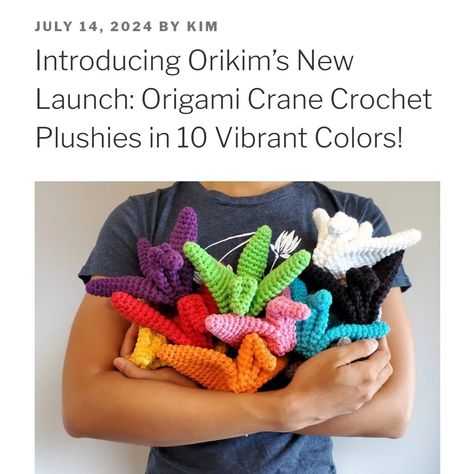 🎉 It's here! Our new launch of crochet plushies featuring adorable origami cranes is now available! 🧶✨ These cuties are ready to fly into your hearts and homes. Check out my latest blog post for all the details and head over to my Etsy store to grab yours today! Links in bio 🔗. Special thanks to DenDennis for the amazing crochet pattern. 🌟 . . . . #crochetplushies #origamicranes #origamiart #origamiofinstagram #origami #origamifigurines #origamiaddict #origamilovers #handmadewithlove #new... Origami Cranes, Crochet Plushies, Amazing Crochet, Origami Crane, Origami Art, New Launch, Special Thanks, Crochet Ideas, The Amazing