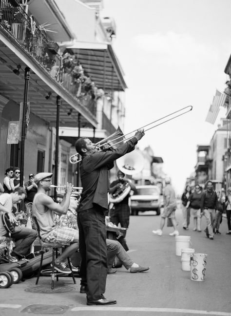 Jazz Musician in New Orleans New Orleans Jazz Aesthetic, Vintage New Orleans Aesthetic, Louisiana Landscape, Jazz Photography, Bourbon Street New Orleans, New Orleans Photography, Montreux Jazz Festival, New Orleans Music, New Orleans Jazz