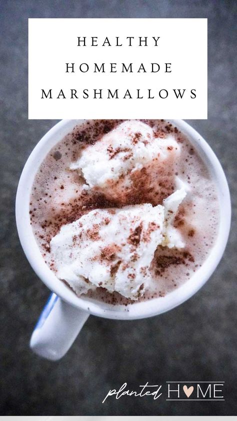 Healthy homemade marshmallows are delicious and so easy to make. You will only need 4 simple ingredients for fluffy marshmallows.