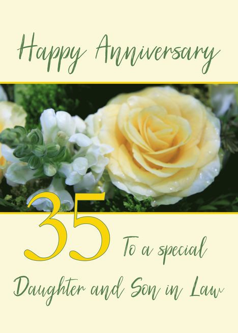 Daughter and Son in Law 35th Wedding Anniversary Yellow Rose card #Ad , #affiliate, #Law, #Daughter, #Son 75th Wedding Anniversary, 65th Wedding Anniversary, 70th Wedding Anniversary, 55th Wedding Anniversary, 45th Wedding Anniversary, 35th Wedding Anniversary, 15th Wedding Anniversary, 9th Wedding Anniversary, 8th Wedding Anniversary