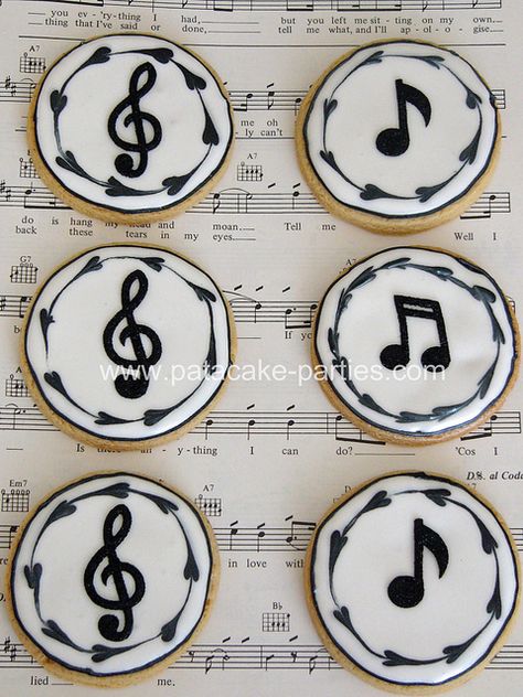 gallery of musical cookies | Recent Photos The Commons Getty Collection Galleries World Map App ... Marching Band Cookies Decorated, Note Cookies, Music Note Cake, Music Note Party, Bolo Musical, Music Themed Cakes, Music Cakes, Music Cookies, Cookies Decoradas