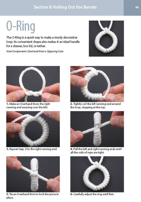 O-ring, a quick way to may a study decorative loop. Loop Knot, Survival Knots, Knots Guide, Addicted To Love, Paracord Bracelet Diy, Decorative Knots, Makramee Diy, Paracord Knots, String Crafts