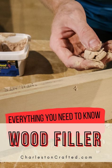 Master the art of DIY woodworking with our ultimate guide to wood fillers! 🛠️ Discover when and how to use wood filler effectively, and learn the differences between wood filler, caulk, spackle, bondo, and wood putty. Find the best wood fillers on the market, explore stainable options, and get expert tips on applying and staining wood filler for flawless results. 🪵🎨 Take your projects to the next level with our curated selection of top-notch wood fillers and must-have tools! Wood Filler Diy, Wood Filler Before And After, Wood Fillers, Wood Cabinet Knobs, Simple Bookshelf, Repurpose Furniture, Sanding Wood, Furniture Flipping, Wood Putty