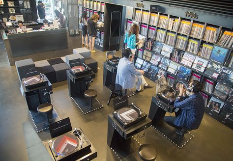 A visual tour of Seoul’s 10,000-strong vinyl library Music Furniture Design, Vinyl Library, Music Store Design, Vinyl Cafe, Cd Shop, Vinyl Record Shop, Vinyl Shop, Vinyl Record Store, Rolling Stone Magazine