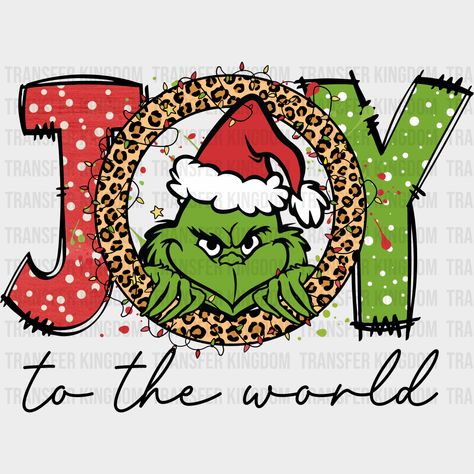 Joy Grinch Christmas Design Dtf Heat Transfer Unisex - S & M ( 10 ) / Dark Color See Imaging Grinch Christmas Images, Christmas Dtf Designs, Grinch Cutouts, Grinch Shirt Ideas, Grinch Bathroom, Grinch Designs, Dtf Print Designs, Sublimation Wallpaper, Grinch Art