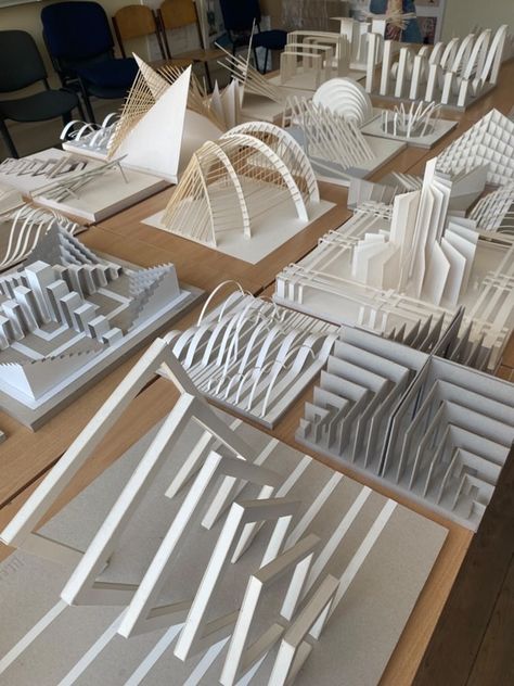 Paper Architectural Model, Emphasis Model Architecture, Paper Concept Model, Overhead Plane In Architecture, Architecture Models Conceptual, Architecture Projects Student, Architecture Models Cardboard, Architecture Sketch Model, Spatial Model Architecture