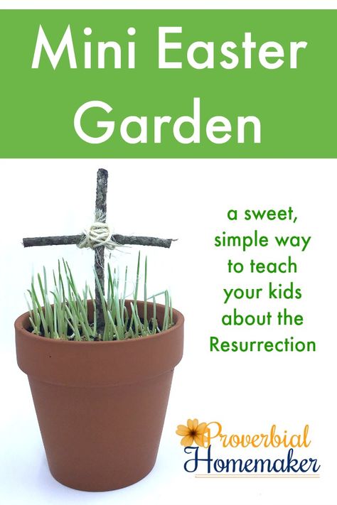 Such a fun twist on this idea! Teach your kids about the resurrection story with a mini Easter garden! Resurrection Crafts, Good Friday Crafts, Easter Craft For Kids, Palm Sunday Crafts, Christ Centered Easter, Easter Lessons, Easter Sunday School, Easter Preschool, Easter Activities For Kids